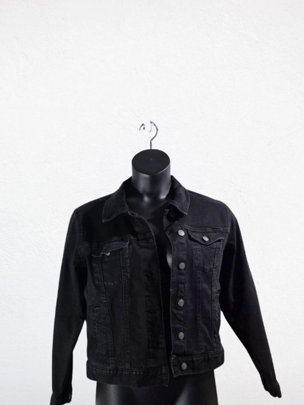 Time and Tru Black Denim Jacket - Women's Jean Jacket